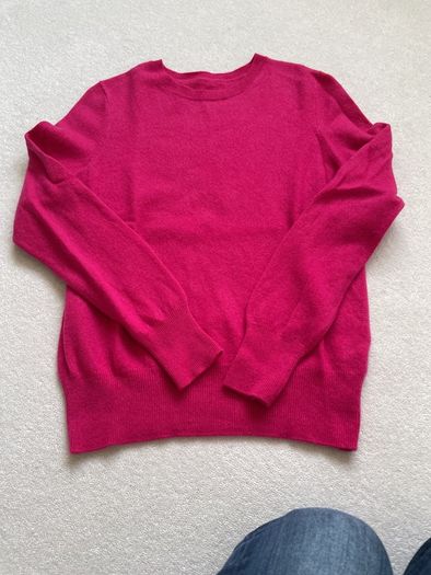 Cerise Pink cashmere jumper Size 10