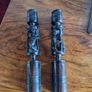 2 hand carved ebony candlesticks Image 2