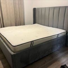 Super King Bed + Mattress (Ottoman Sienna) Diamond Furniture