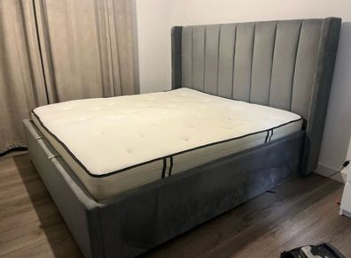 Super King Bed + Mattress (Ottoman Sienna) Diamond Furniture
