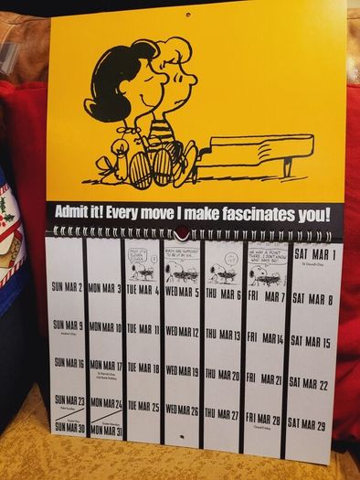 Snoopy 1986 Vintage Charlie Brown Peanuts date book Rare