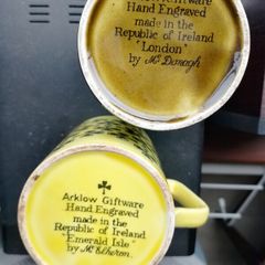 Vintage Arklow Pottery Giftware Mugs