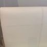 White faux leather 4ft 6in double bed frame, in as-new condition. Image 4