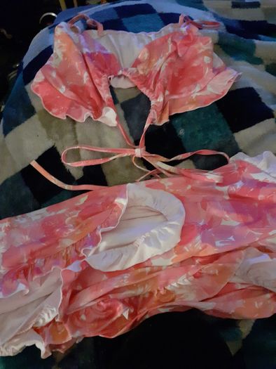beautiful top and skirt pink