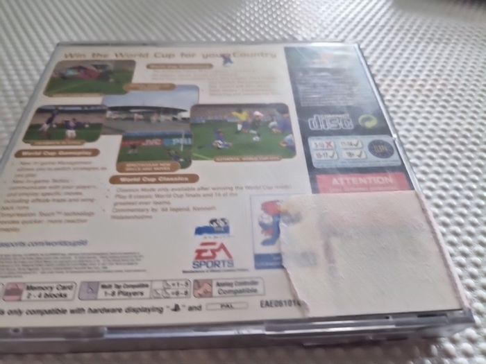 World Cup 98 PlayStation1 Ps1 PlayStation2 Ps2 Games Original