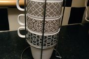 cups in stand