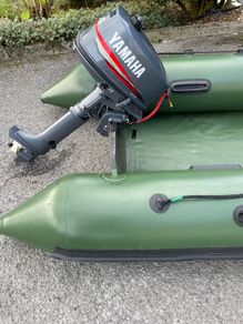 Outboard engine and inflatable boat