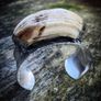 Reclaimed Wild Boar Tusk soldered to a handcrafted 925 silver cuff bracelet Tribal Jewelry Image 6