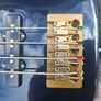 2014 Mexican Fender Deluxe Active P Bass - Metallic Navy Blue - Fender Hardcase Image 5