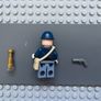 lego the Lone Ranger tlr020 Cavalry Soldier minifigure- Brown Eyebrows, Stubble Image 2