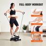 Stair Stepper, Mini Stepper for Exercise at Home, Hydraulic Fitness Twist Stepper with Resistance Bands, Full Body Workout Cardio Equipment Image 3