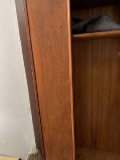 wooden wardrobe