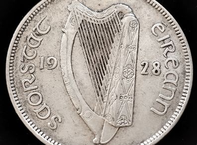 Ireland - 1928 - Half Crown - Silver - KM.8 - [2428]