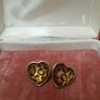 Vintage Tiger Heart Earrings Image 4