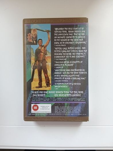 Evil Dead 2 Kiss Your Nerves Goodbye Film On Large Box Rental Version (Not Ex Rental)