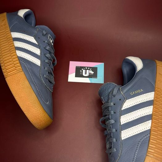 Premium Adidas Samba Rose Wedge Navy White Gum