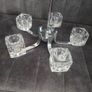 Vintage Retro "Ice Cube" Glass & Chrome Pendant Ceiling Lights VGC Image 4