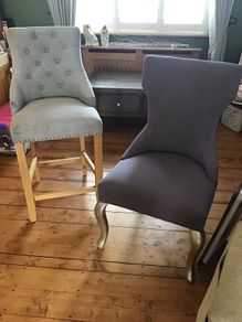 1. Dining chair and 1 High stool. Perfect condition.
