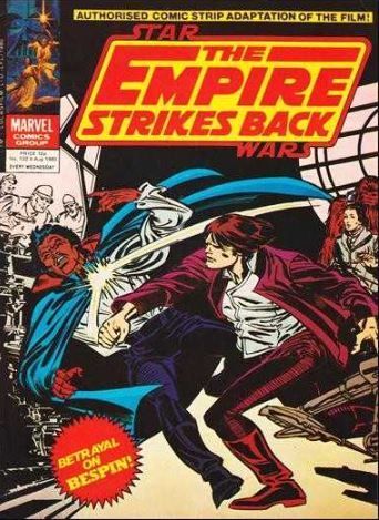 Starwars The Empire Strikes Back Weekly, Marvel Comic 1980 Issues  #130,-134