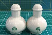Belleek Fine China Shamrock range Salt &amp; Pepper Shakers