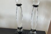 2 Julienmacdonal Glass / Crystal Candle Sticks