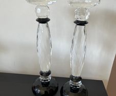 2 Julienmacdonal Glass / Crystal Candle Sticks
