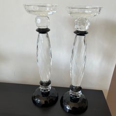 2 Julienmacdonal Glass / Crystal Candle Sticks