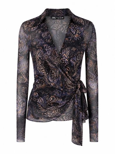 Zara Patterned Blouse