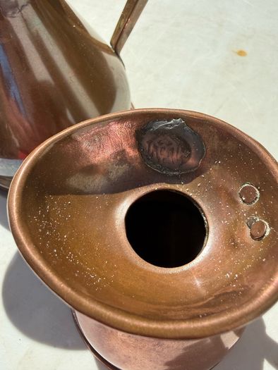 Beautiful antique copper jug set 1/2 gal/quartz/pint & gill size