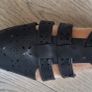 RIVERS black strappy side buckle flats Sz 6 UK - Bnwot Image 2