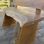 Live edged solid timber bench Image 3