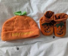 Halloween baby hat and Booties from Next 6-12 months