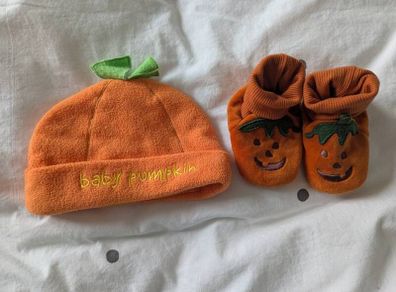 Halloween baby hat and Booties from Next 6-12 months