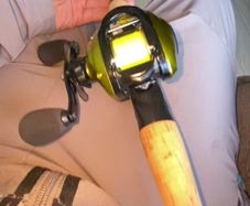 Kinetic bait caster combo used once and got bored of fishing so it was in the shed for a while