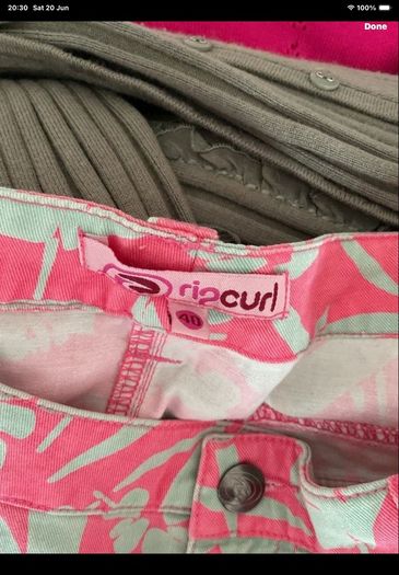 skirt rip curl size 40(12) mini skirt