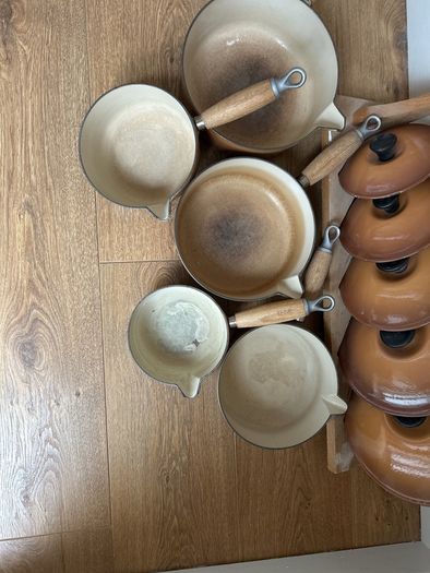 1980 le creuset pot set