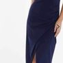 women's navy diamante maxi dress Image 2