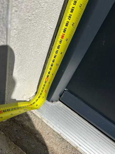 front door frame &  glass panel