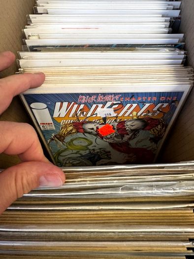Image Long Comic Box w 275 comics for Sale