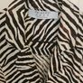 Brown cream zebra print shirt dress size 10-12 (viscose) Image 10