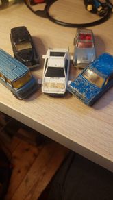 Corgi Juniors Bond Lotus, Bond Aston Martin, Black Cab (Playworn)