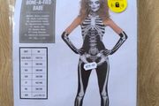Bone A Fied Baby skelly skeleton adult girl woman's costume brand new Halloween