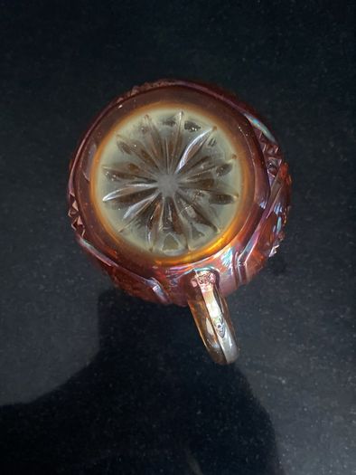 Vintage carnival glass jug
