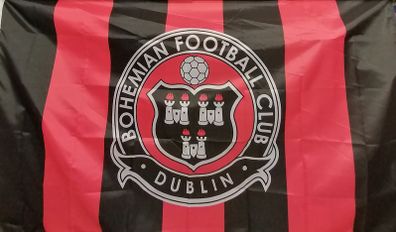 Bohemians football club flag 5ft x 3ft.