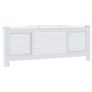 MDF Radiator Cover White 205 cm Image 4