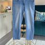 Ladies Med Indigo Slim Fit Ankle Grazer Jeans from Marks & Spencer Image 5
