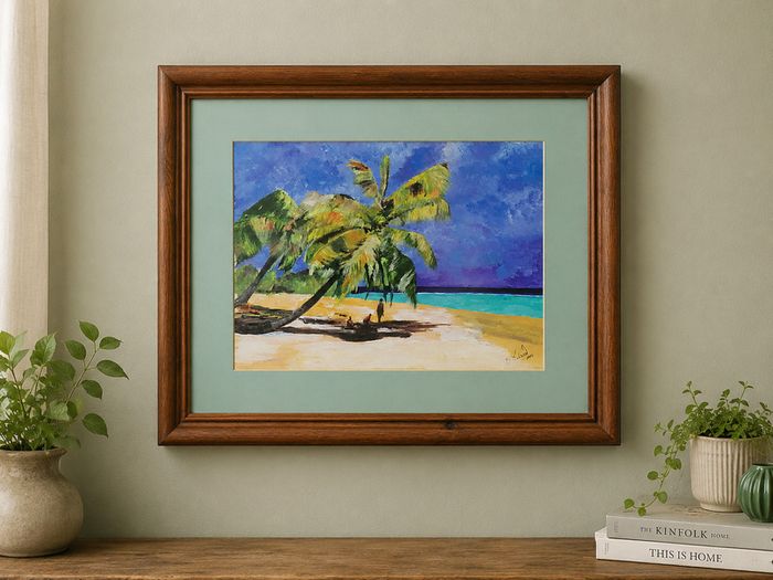 Malindi Shoreline Original Acrylic Painting