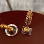 Vintage Swarovski Crystal ink well and perfume bottle figurines Image 3