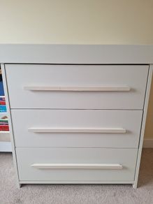 Changing table with chest of drawers