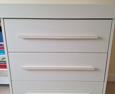 Changing table with chest of drawers